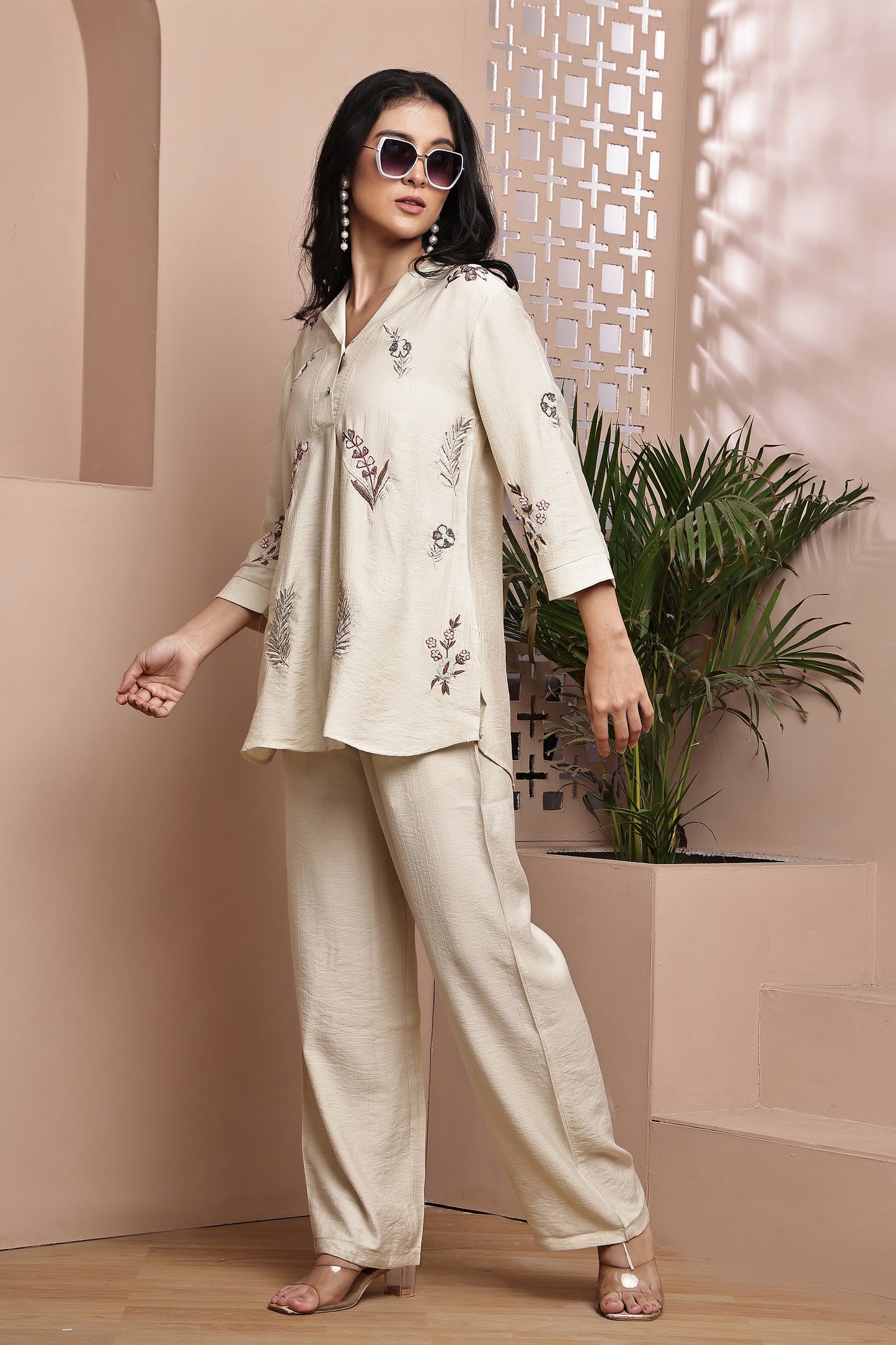 Cream Semi-Formal Co-ord Set