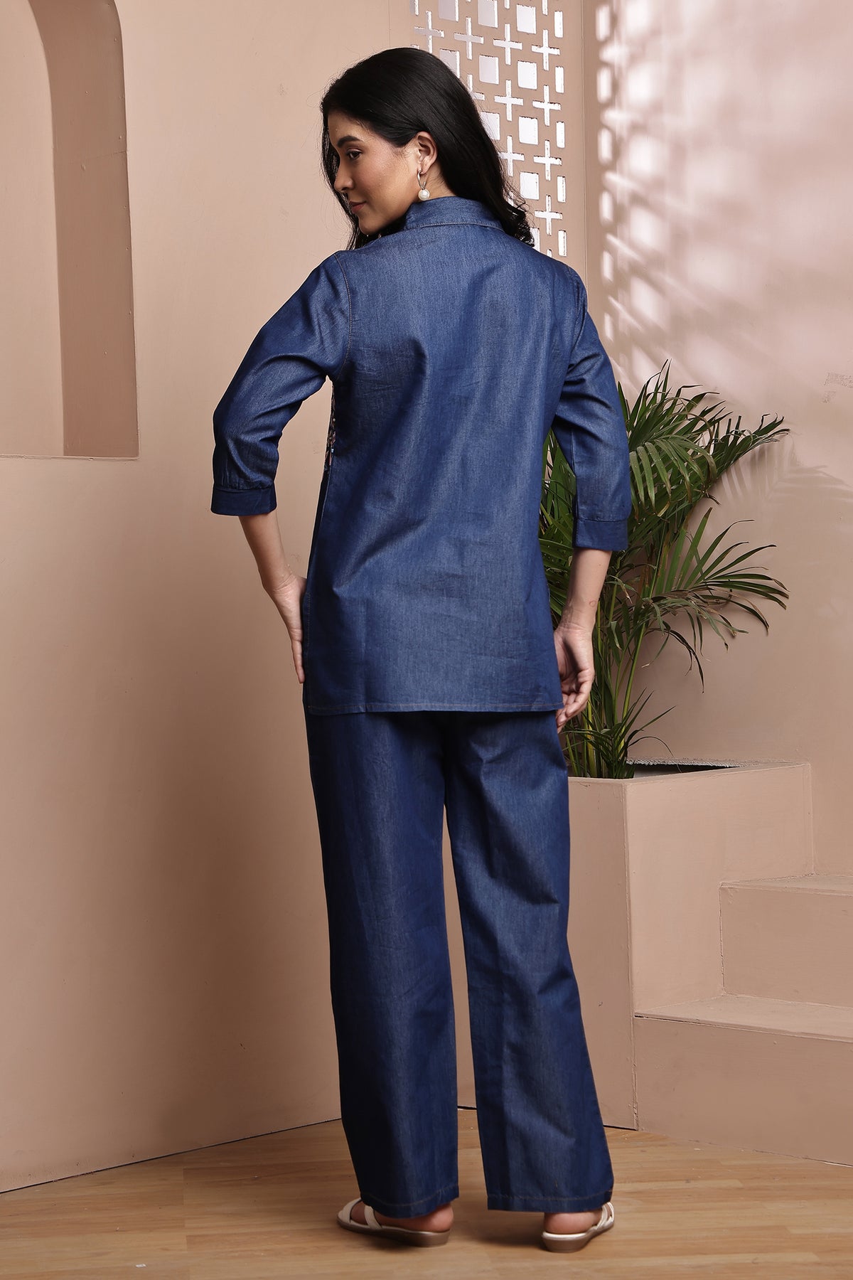 Denim Flora Co-ord set
