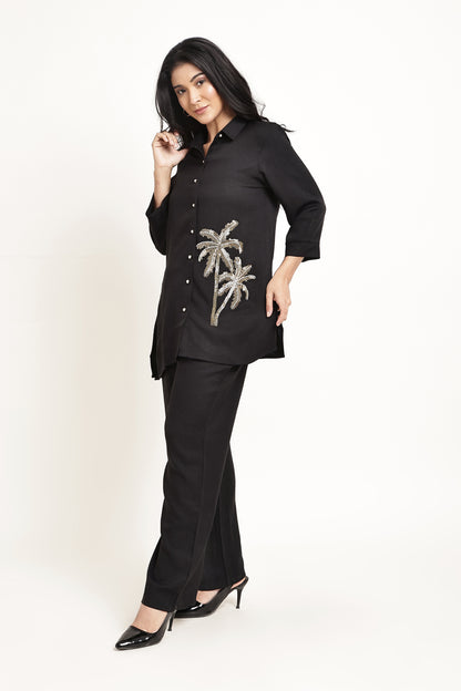 Black Gold Palm Co-ord Set