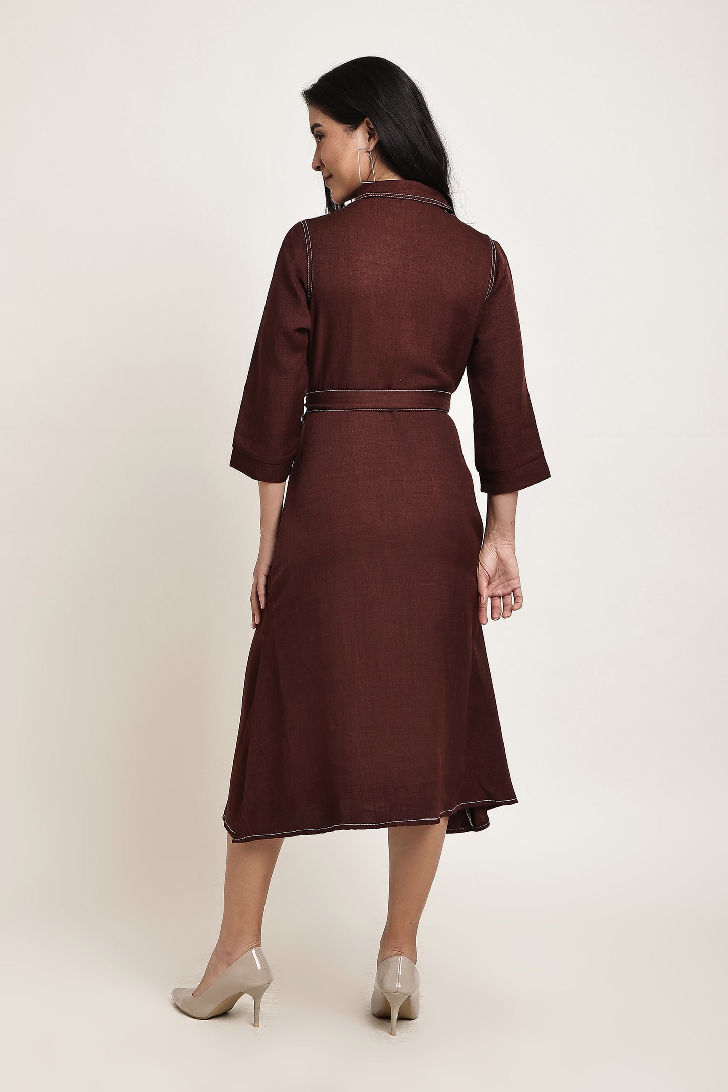 Coffee Shirt Dress