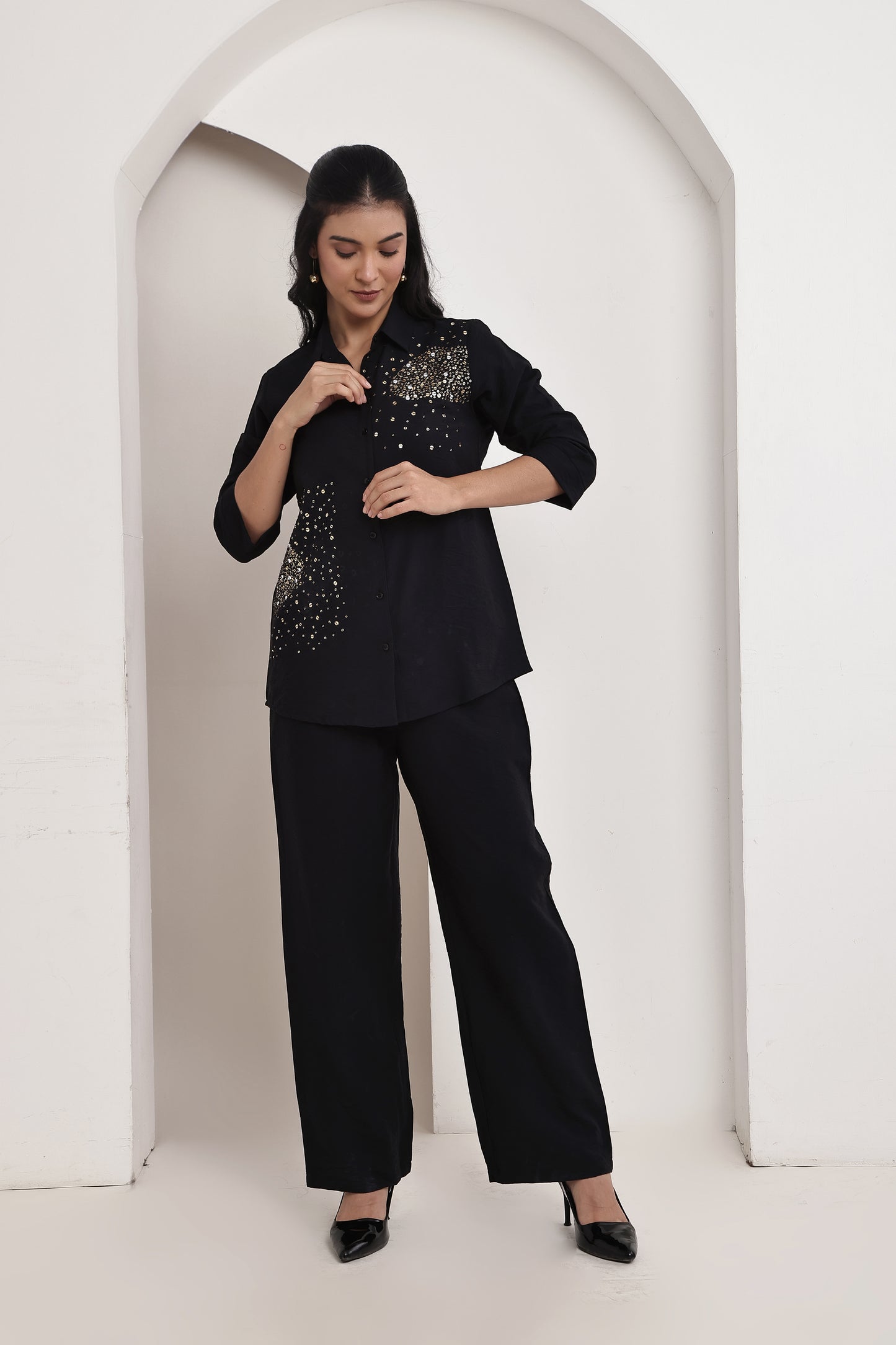 Black Stars Co-ord Set