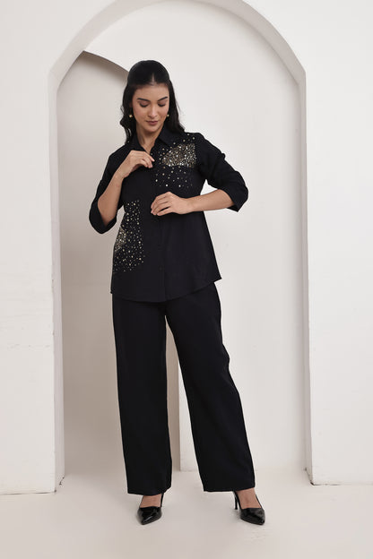 Black Stars Co-ord Set