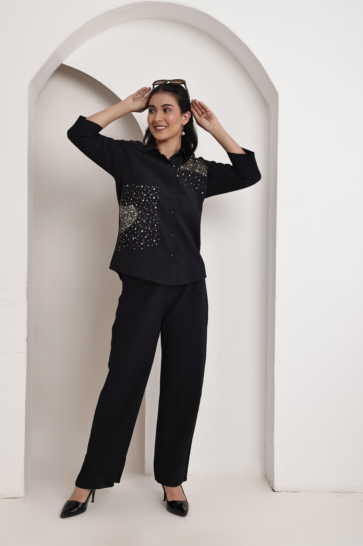Black Stars Co-ord Set