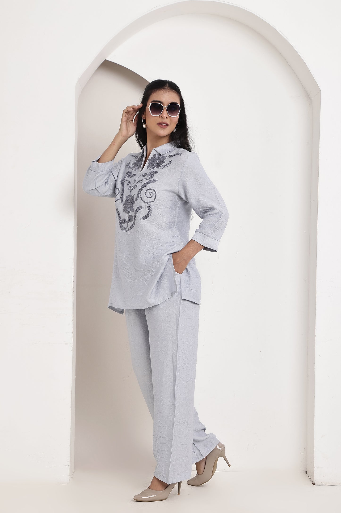 Sky Party Top Co-ord Set