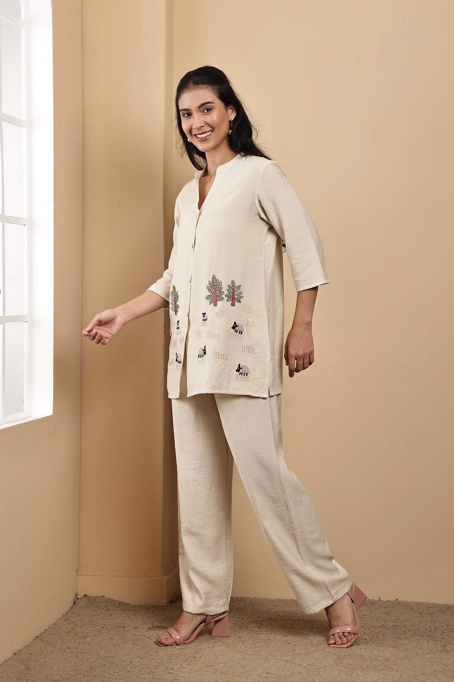 Cream Farm Co-ord Set