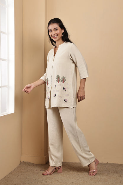 Cream Farm Co-ord Set