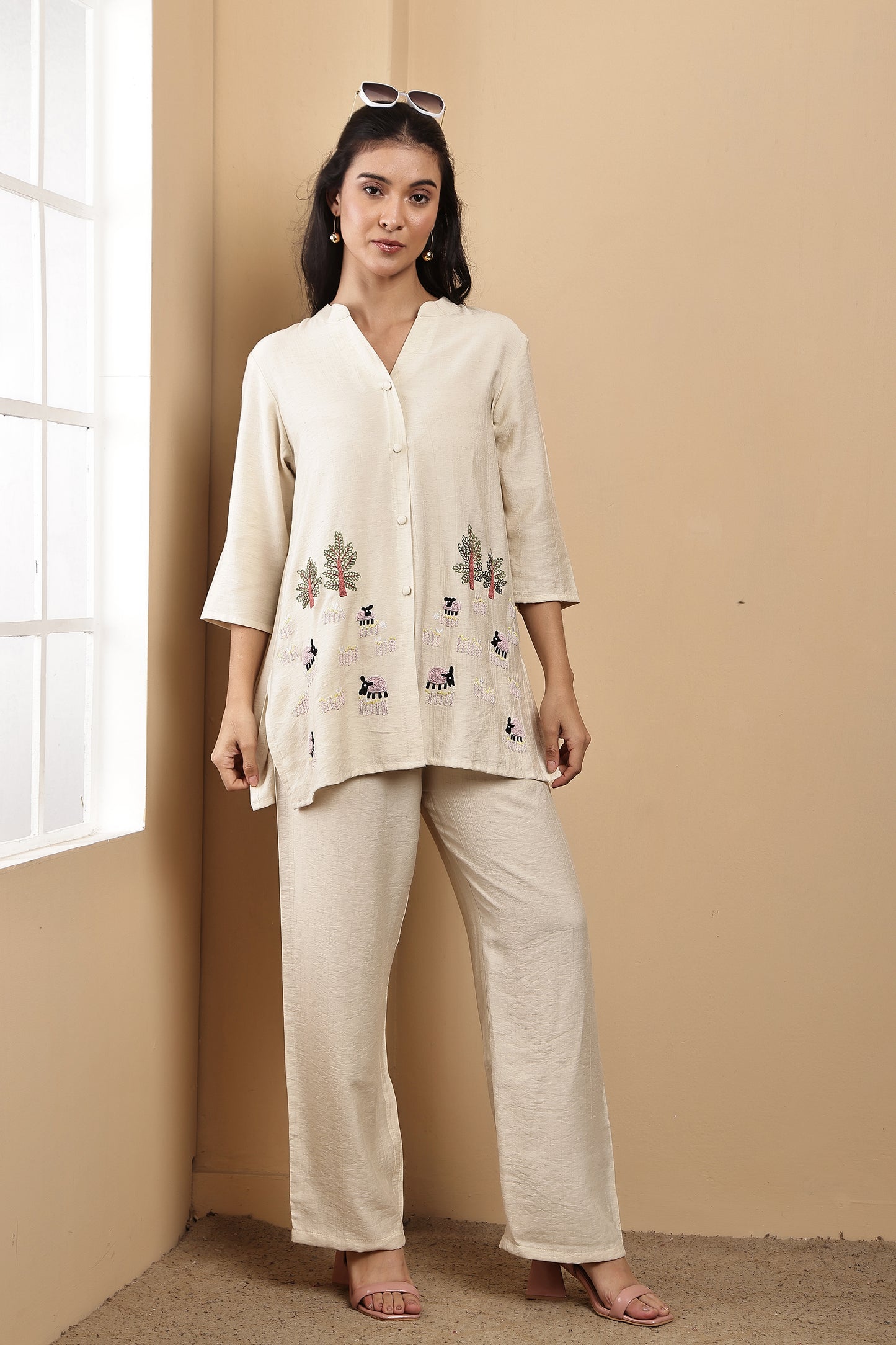 Cream Farm Co-ord Set