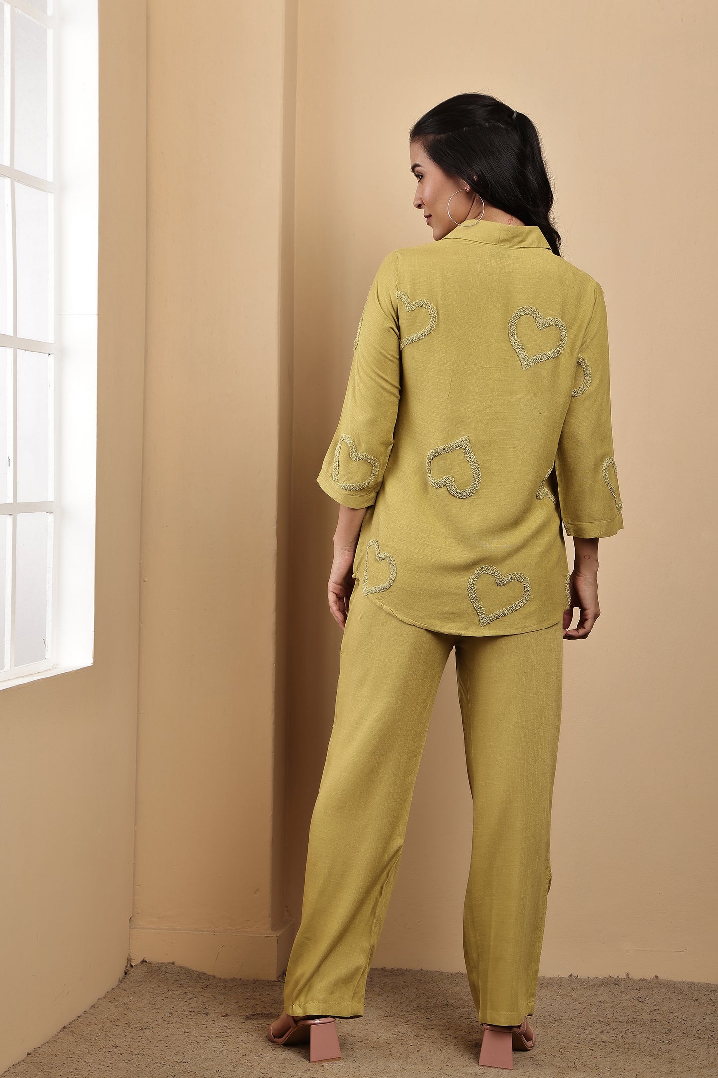 Yellow Hearts Co-ord Set