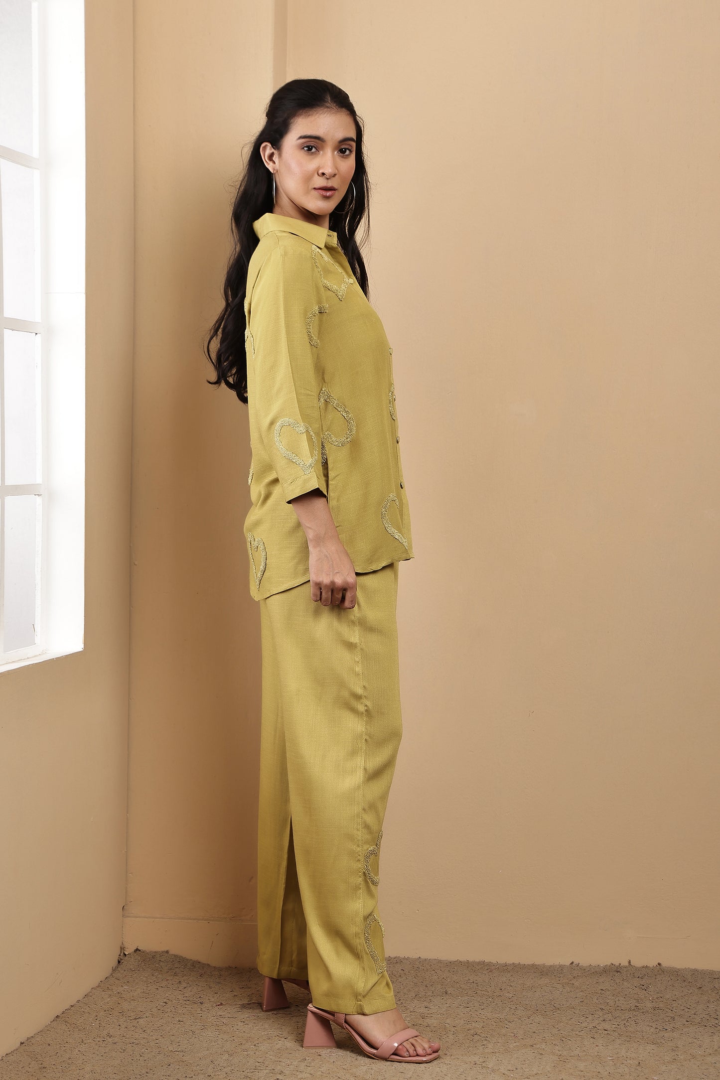 Yellow Hearts Co-ord Set