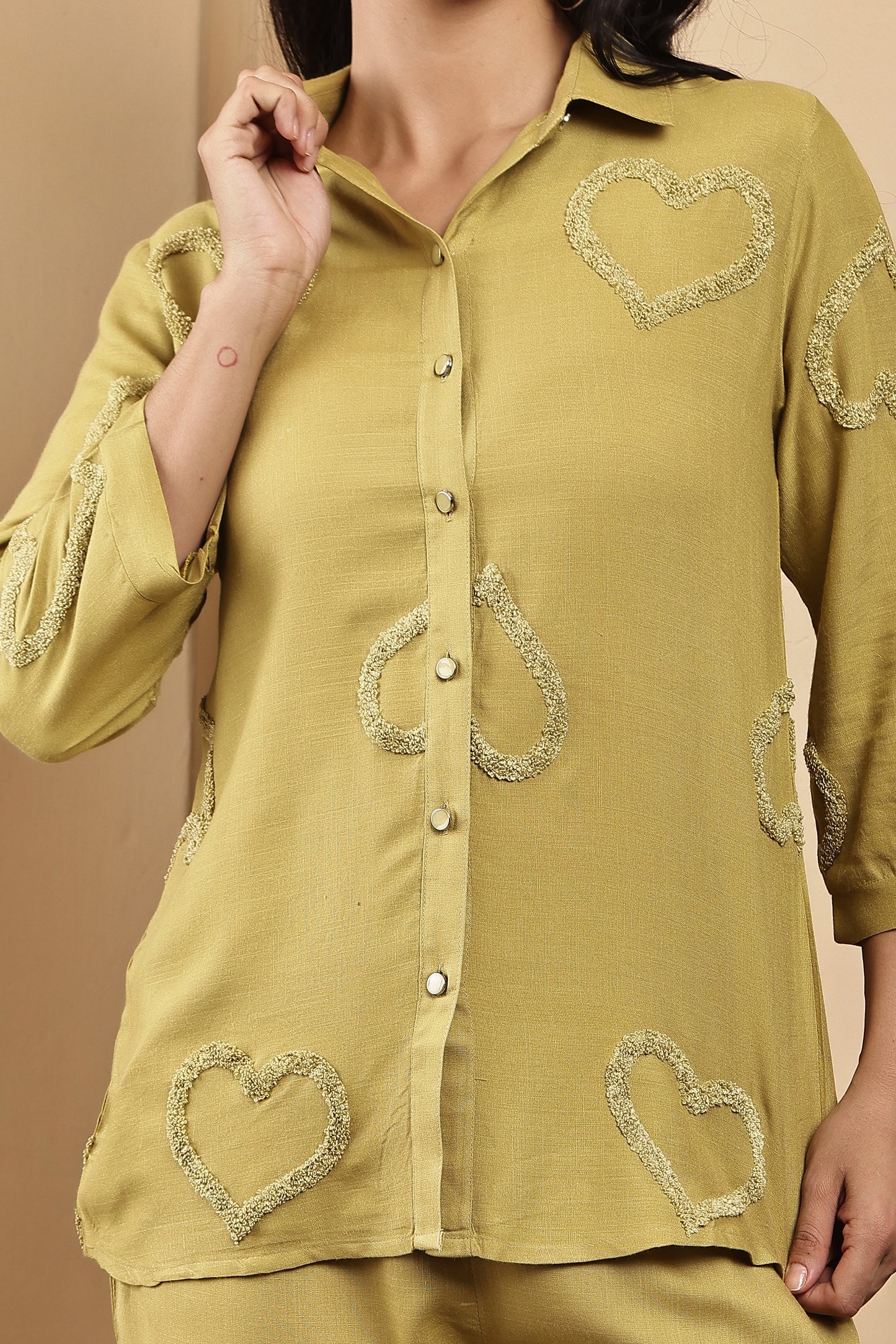 Yellow Hearts Co-ord Set