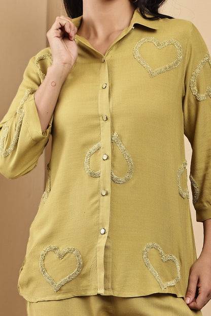 Yellow Hearts Co-ord Set