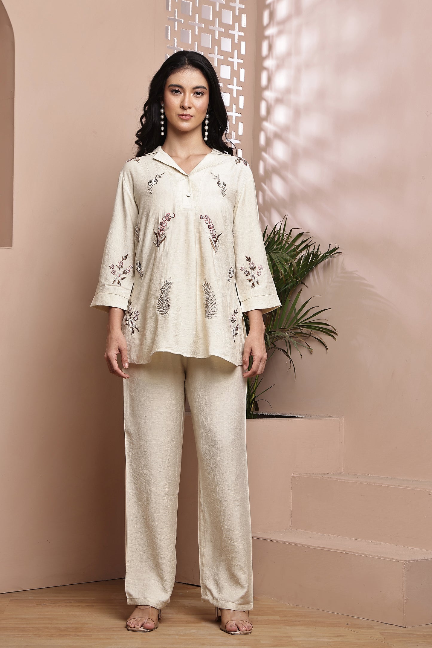 Cream Semi-Formal Co-ord Set