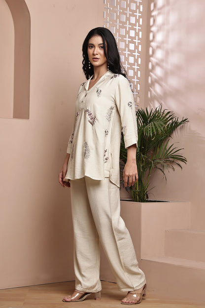 Cream Semi-Formal Co-ord Set