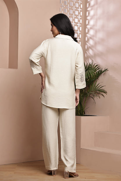 Cream Semi-Formal Co-ord Set