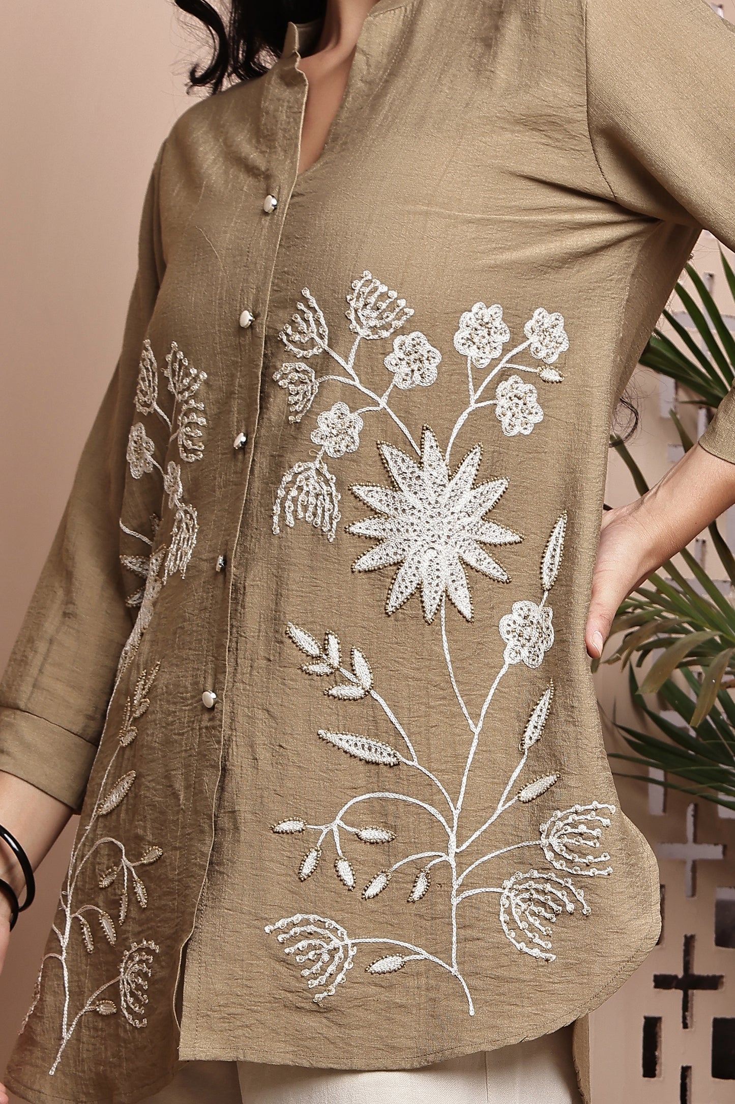 Beige Formal Co-ord Set
