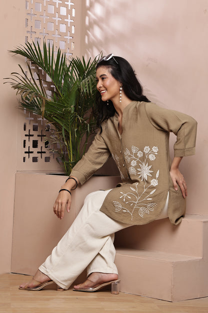 Beige Formal Co-ord Set